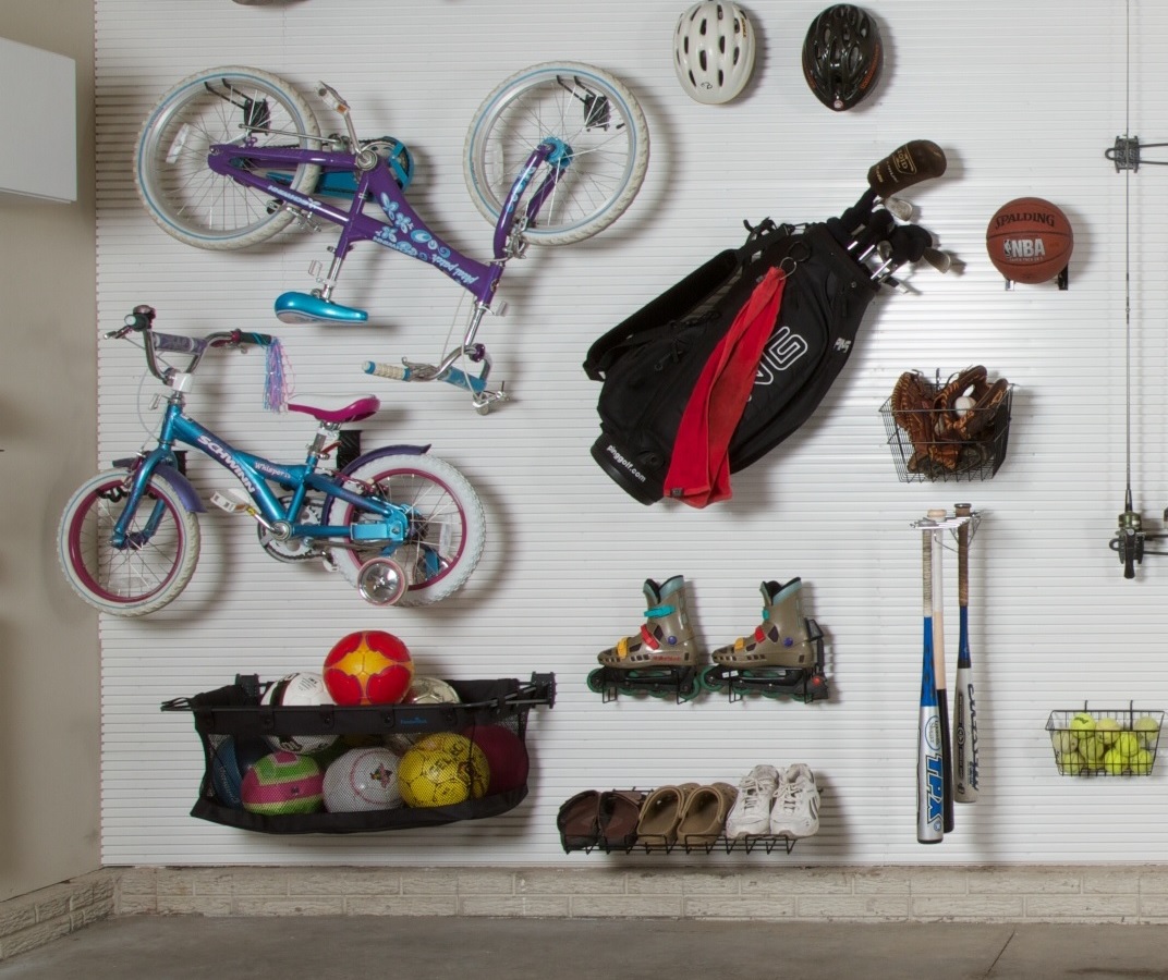 Space Saving Ideas Organizing Your Sports Equipment Bench Solution