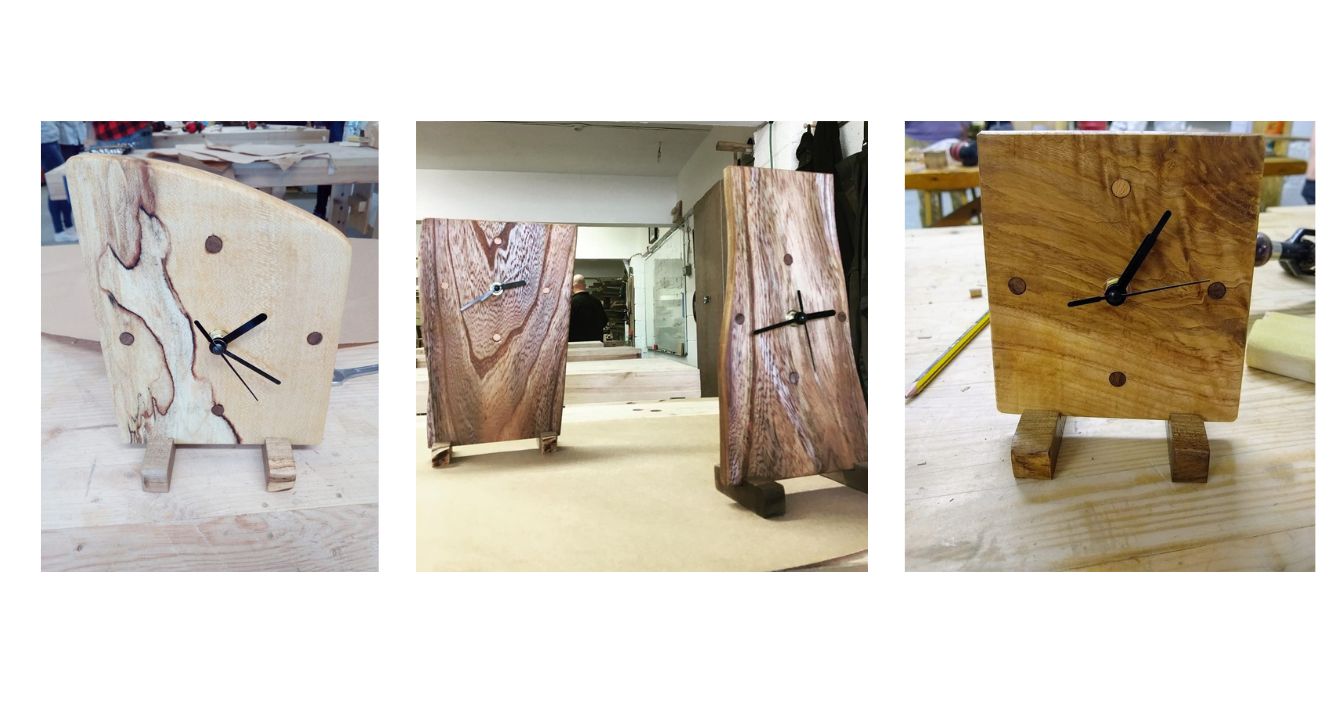 Benchspace Bites Live Edge Clock Benchspace Cork