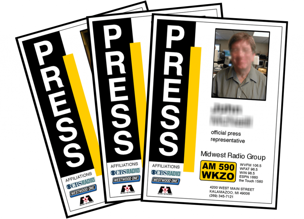 Press Passes BenCJones