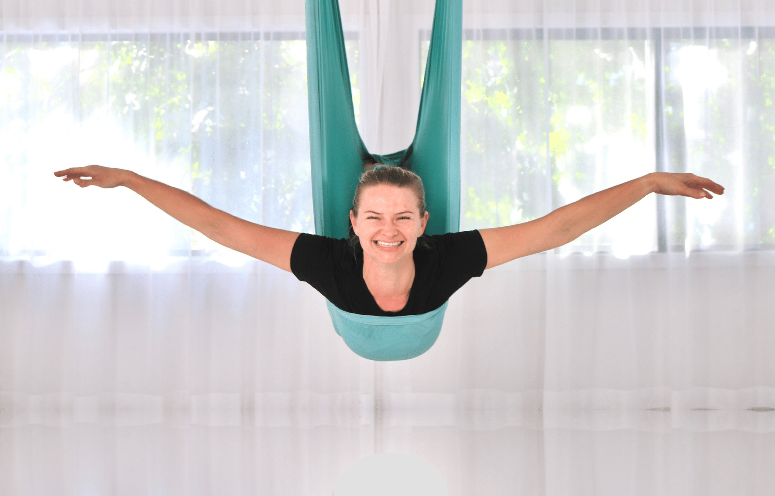 Learn Aerial Yoga in Brisbane West End Bend + Fly