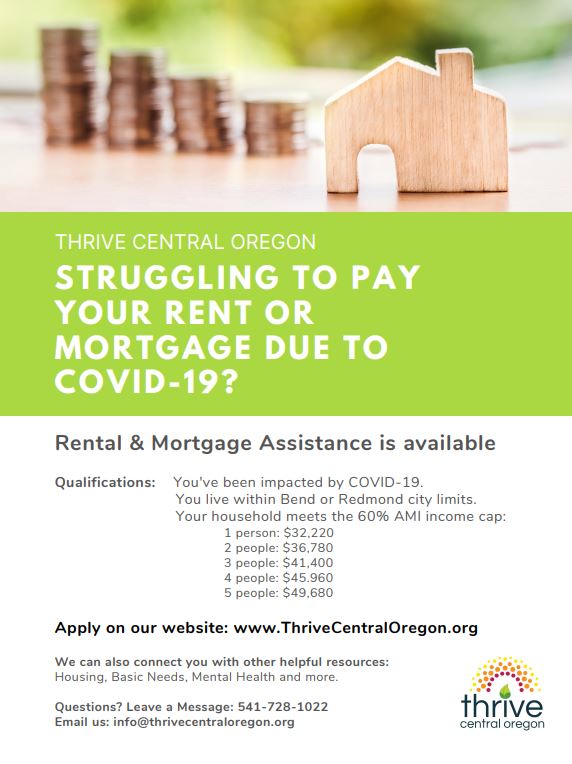 Thrive Central Oregon Offers Rent & Mortgage Assistance Bend Chamber