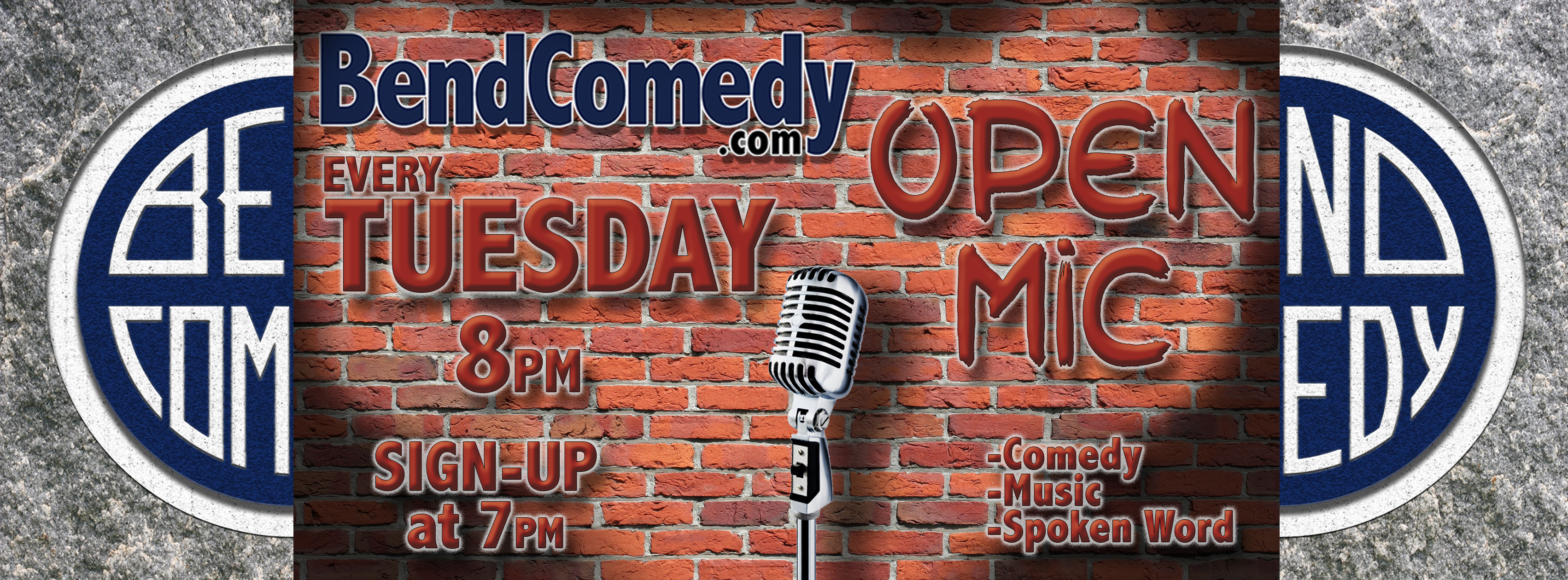 Bend Comedy Open Mic Tuesdays Seven Bend Comedy