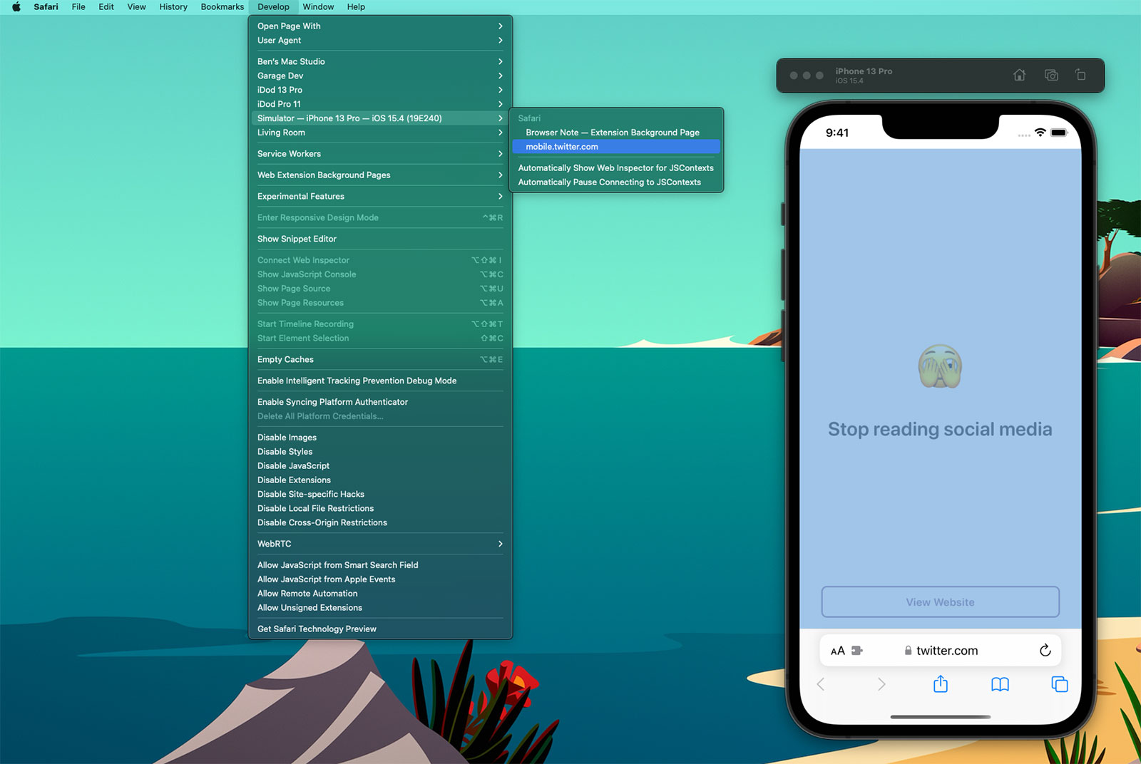  Inspector on iOS devices and Simulators