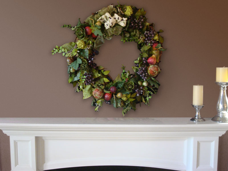 Awesome 18 Images Fireplace Wreath Lentine Marine 40610