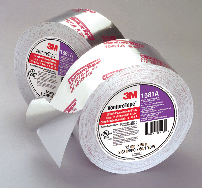 3M/Venture Tape 1581A UL Listed 181AP Aluminum Foil Tape ‹ R. A