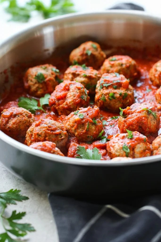 Italian meatballs with bolognese sauce
