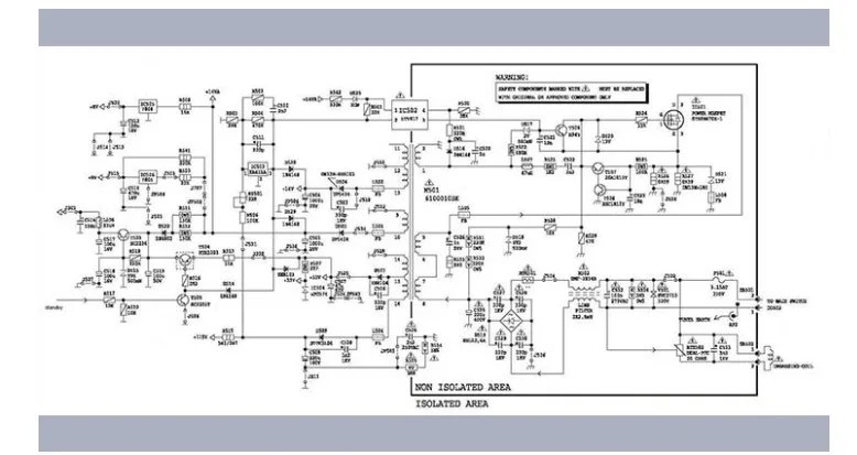 Skema Power Supply TV LED Polytron : Update Terbaru