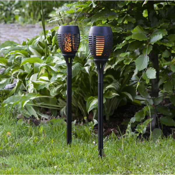solcellslampa trädgård Flame Solcellslampa Led 2-Pack - Benisab Fritidsmöbler