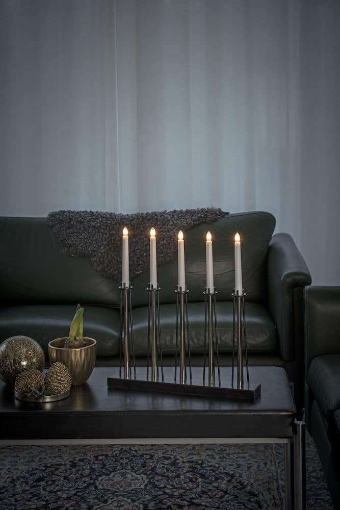 adventsljusstake svart mässing Adventsljusstake Svart/Mässing - Benisab Fritidsmöbler