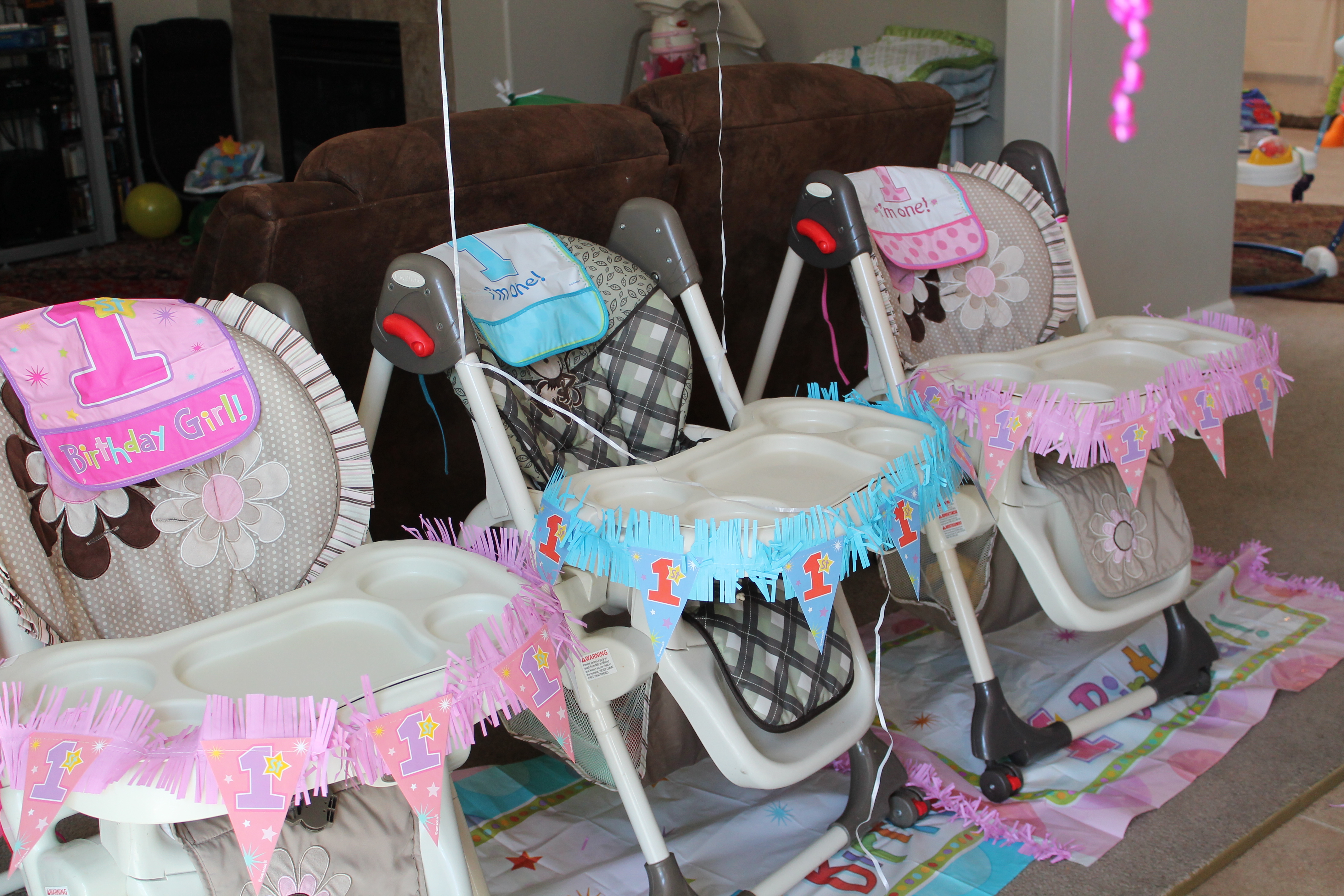 The House Decorations For The Babies First Birthday Party