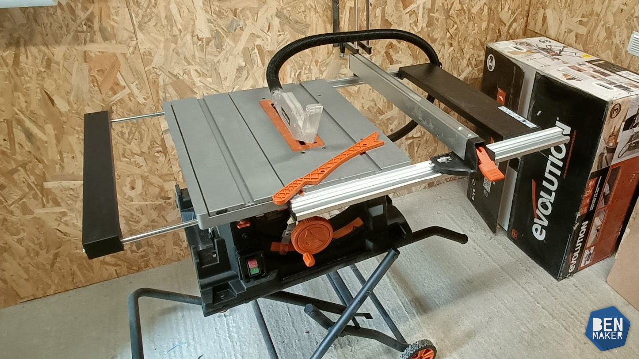 Je teste la scie sur table Evolution Rage 5S BenMaker.fr