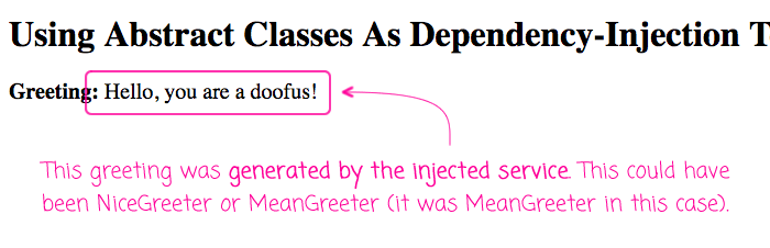 Using Abstract Classes As DependencyInjection Tokens For Swappable