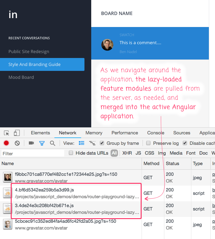 Updating InVision Router Experiment To Use Lazy Loading Feature Modules