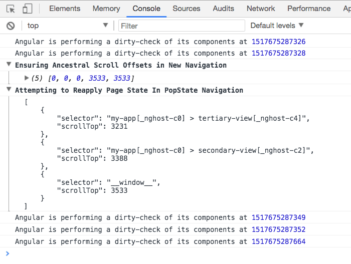 Restoring And Resetting The Scroll Position On Navigation With A