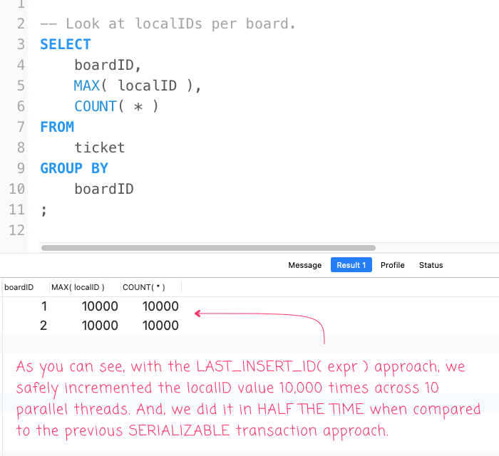 Creating A GroupBased Incrementing Value Using LAST_INSERT_ID() In