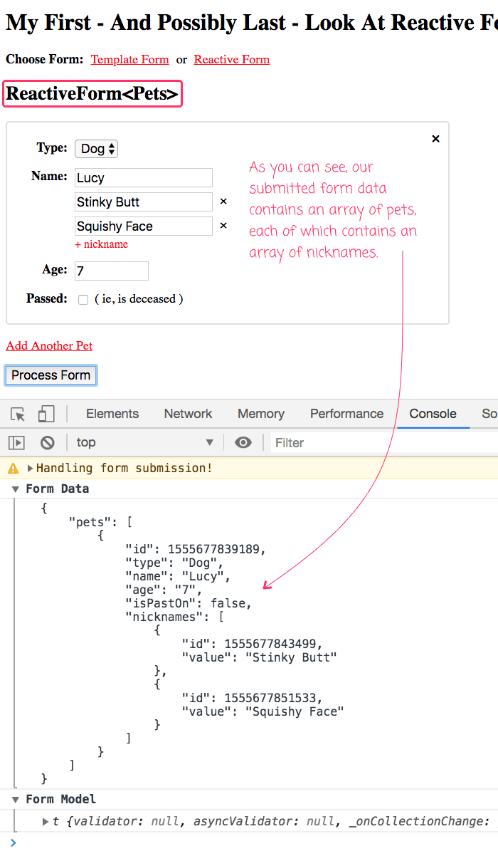 My First And Possibly Last Look At Reactive Forms In Angular 7.2.13