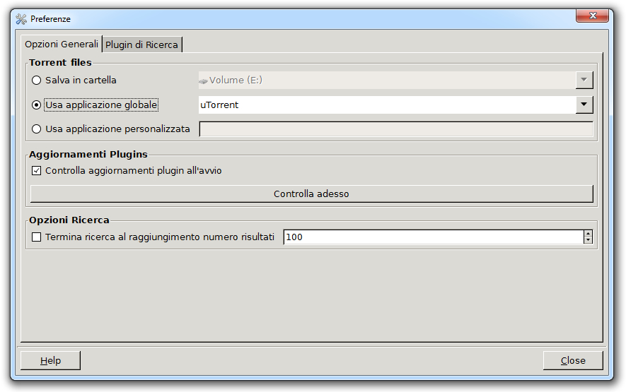 Torrent Search il software per cercare file Torrent in