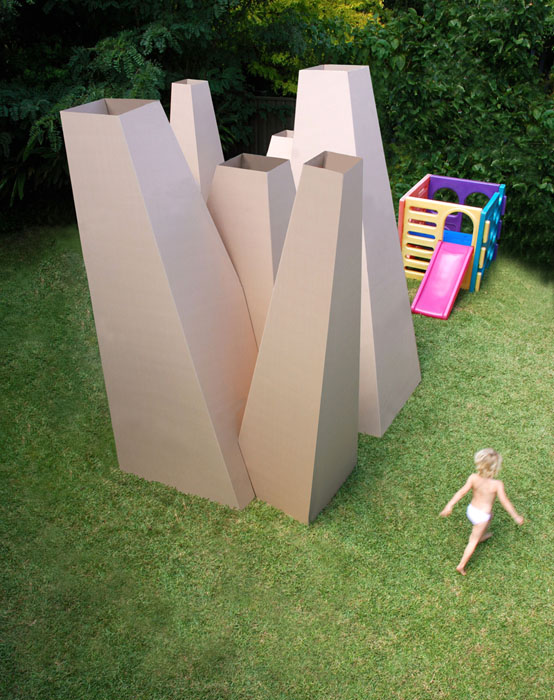 Cardboard Cubby House I and Trimble