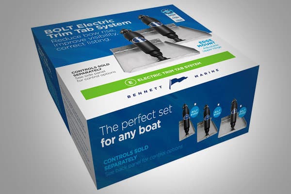 Bennett's Bolt Electric Trim Tab System Allows For Multiple Mounting Options - Bennett Marine