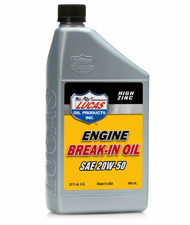 10635 LUCAS ENGINE BREAK IN OIL. SAE 20W50. HIGH ZINC 1 QUART