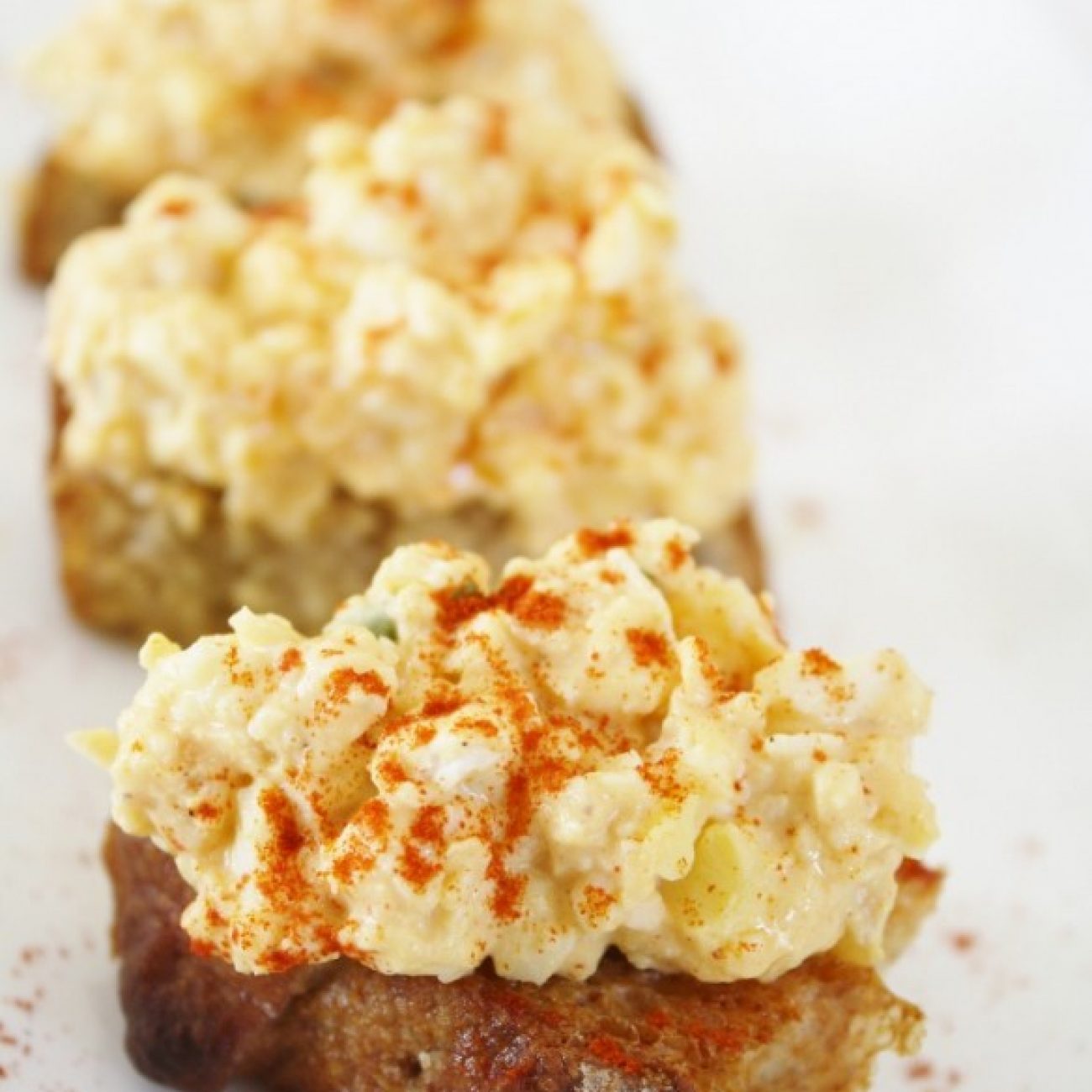Smoked Paprika Egg Salad Bites Chef Benny Doro