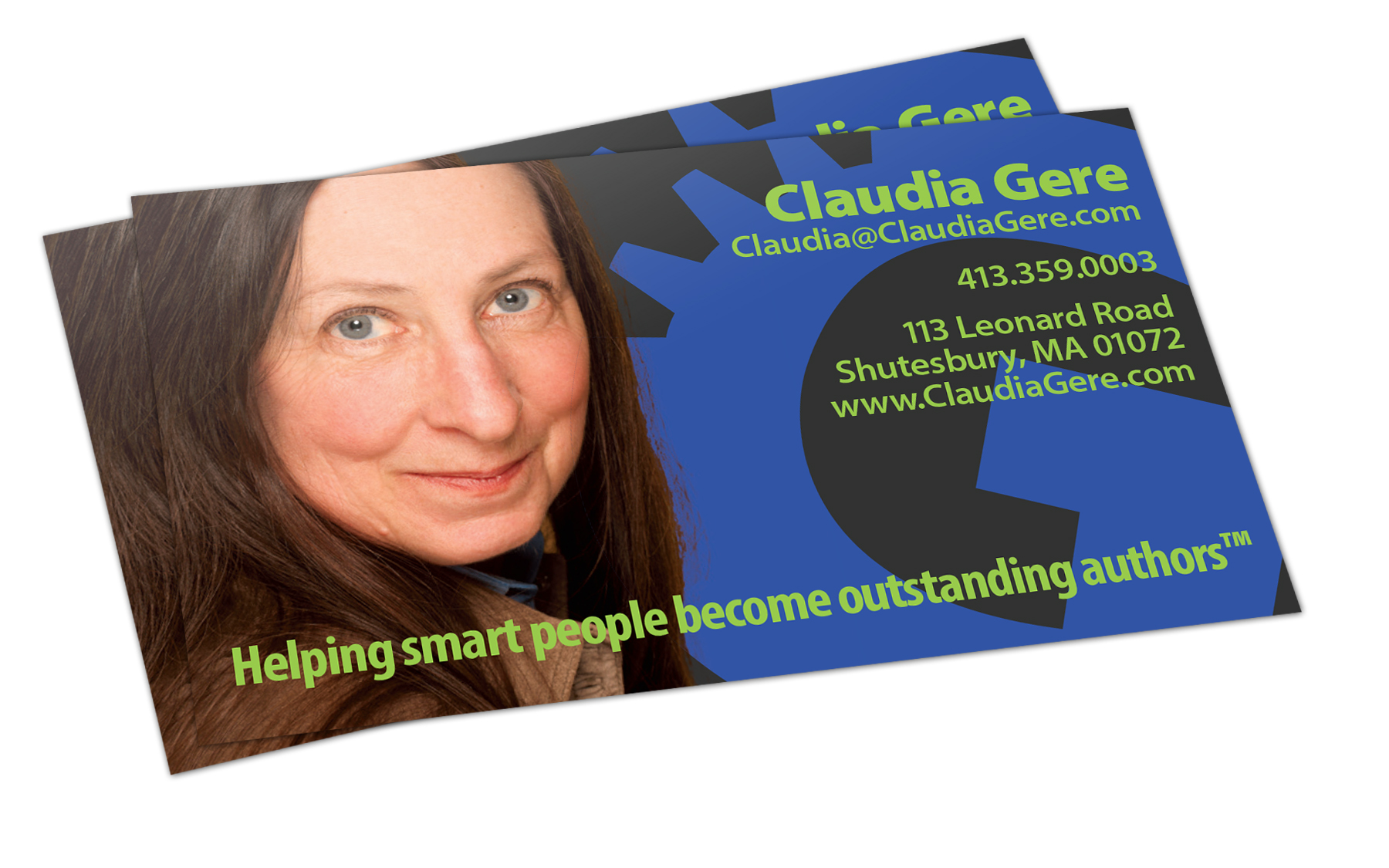 Claudia Gere Business Cards Ben Olson Design