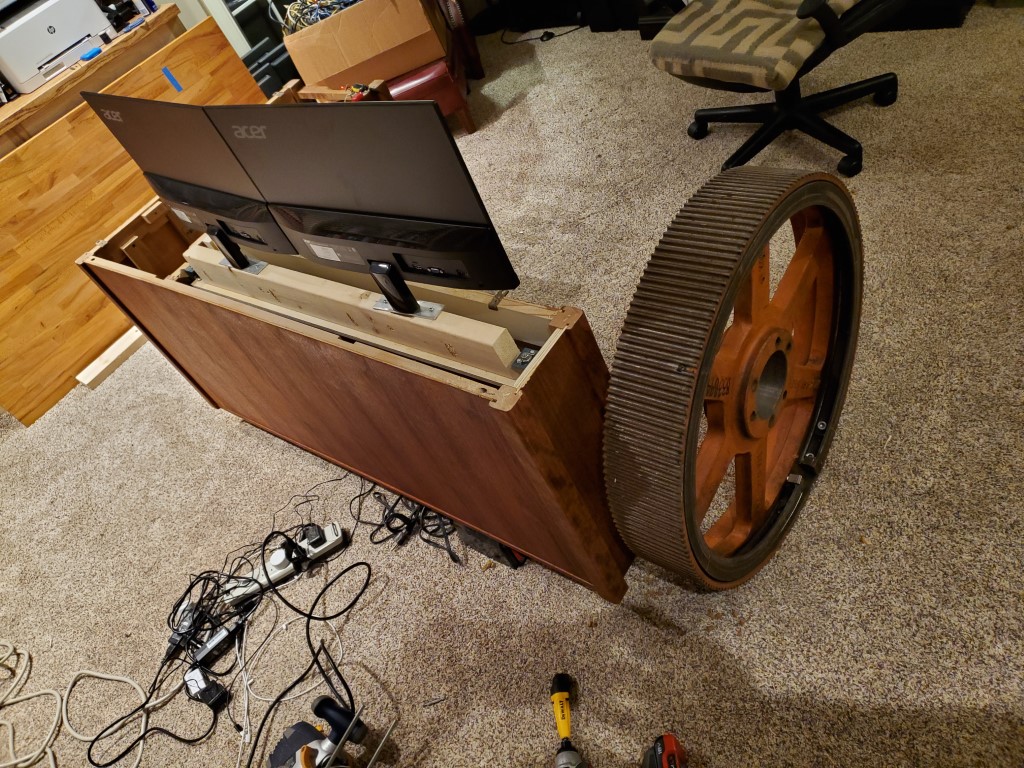 Custom Desk Monitor Lift Mechanism