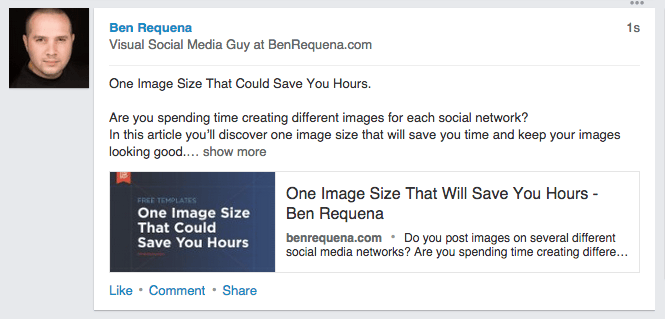 One Image Size For Most Social Networks