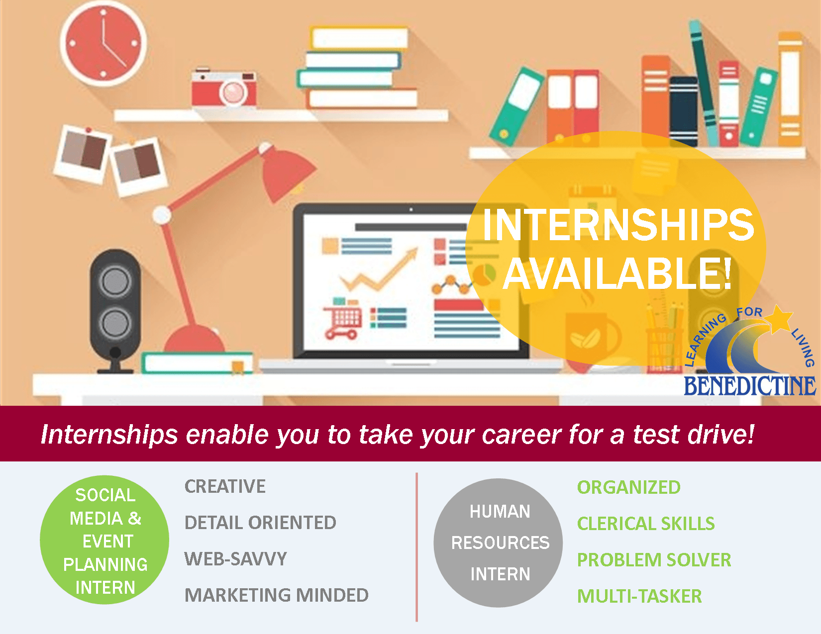 internship ad to Benedictine