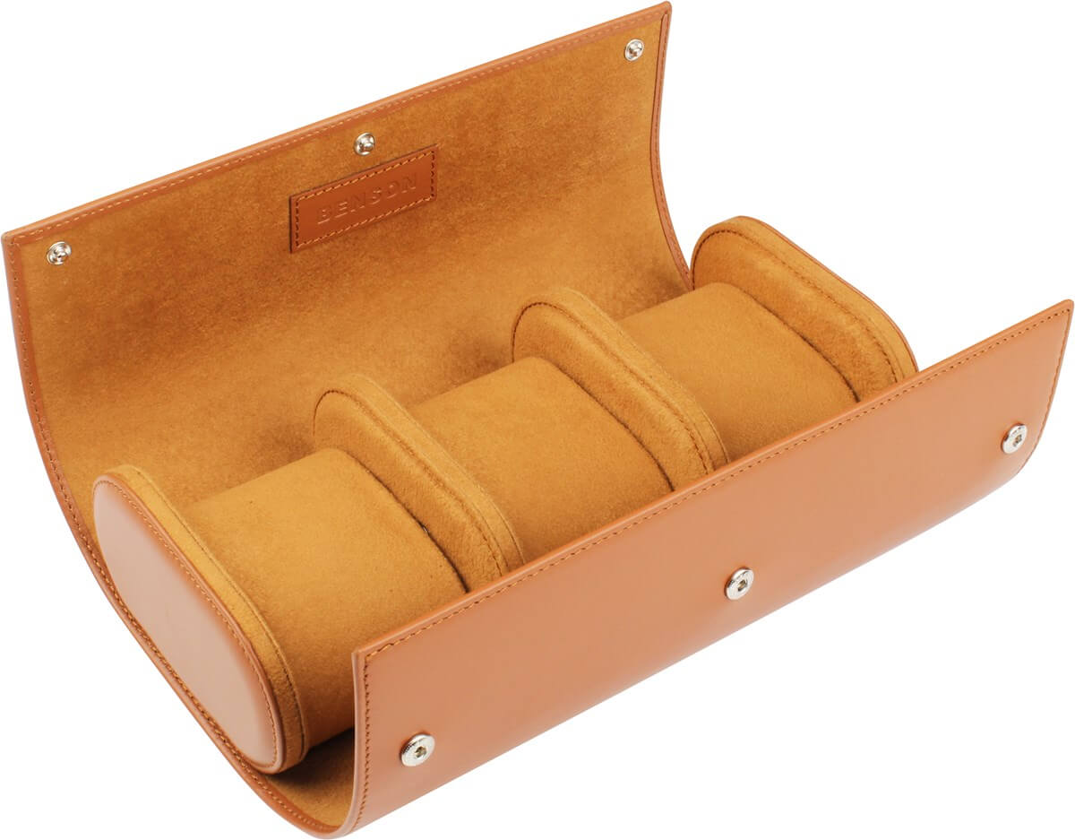 Benson Watch roll Black Series 3 Camel Benson Watch boxes at BensonTrade