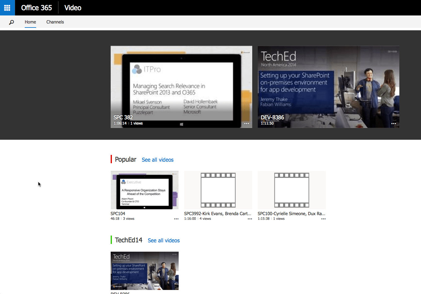 All about the Office 365 Video Portal Ben There, Done That