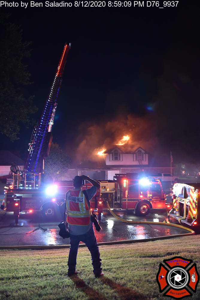 North Richland Hills 3 Alarm House Fire Working Photos by Ben Saladino