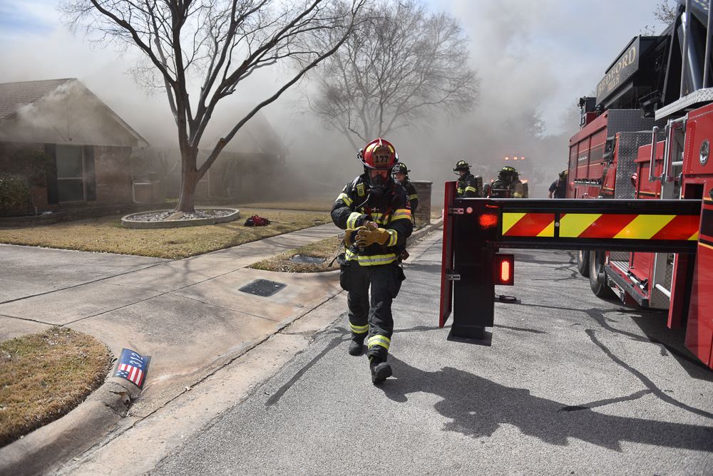 House Fire in Bedford Working Photos by Ben Saladino