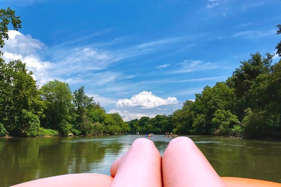Zen Tubing Float Down the French Broad River in Asheville, NC
