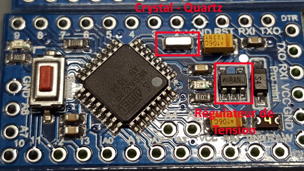 Comment reconnaître la version d'un Arduino Pro Mini ? BenTeK.fr
