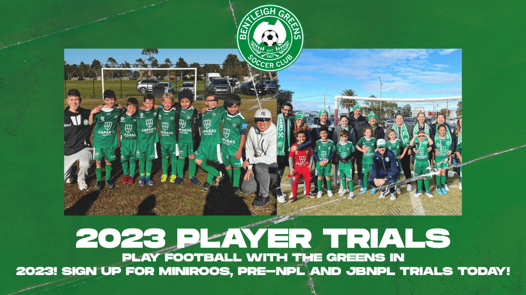 Bentleigh Greens Open EOI For 2023 Juniors Bentleigh Green Soccer Club