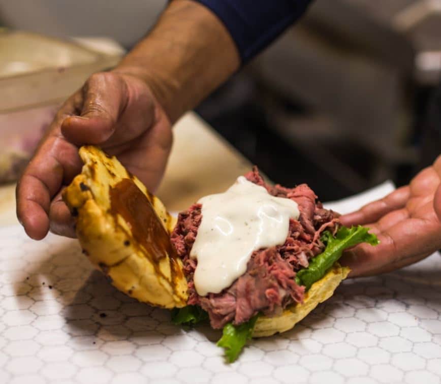 Inside the Ultimate Roast Beef Sandwich Bentley's Roast Beef