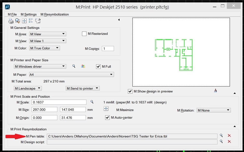 MicroStation How to Resymbolization using Pen Table to change Line