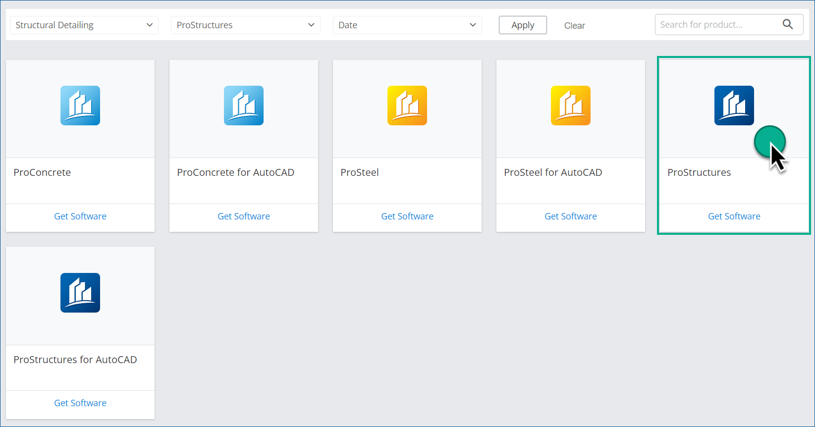 ProStructures How to access the Bentley Software Downloads to