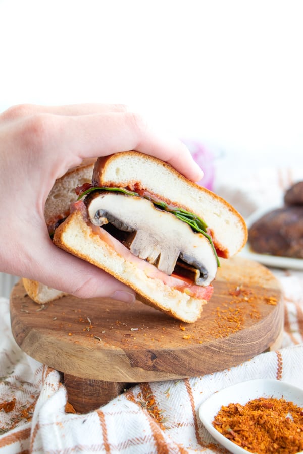 Portobello Mushroom Burger plant.well