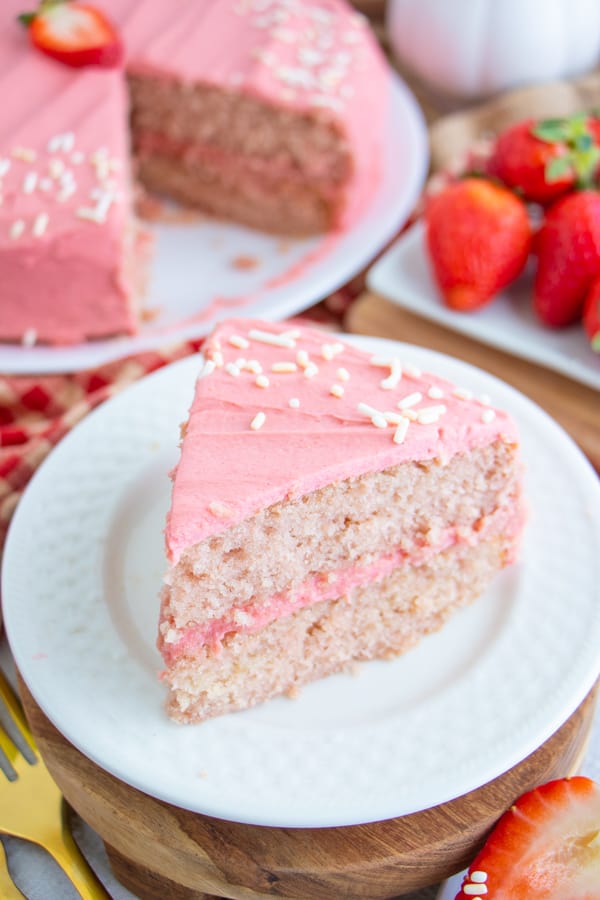 Vegan Strawberry Cake plant.well