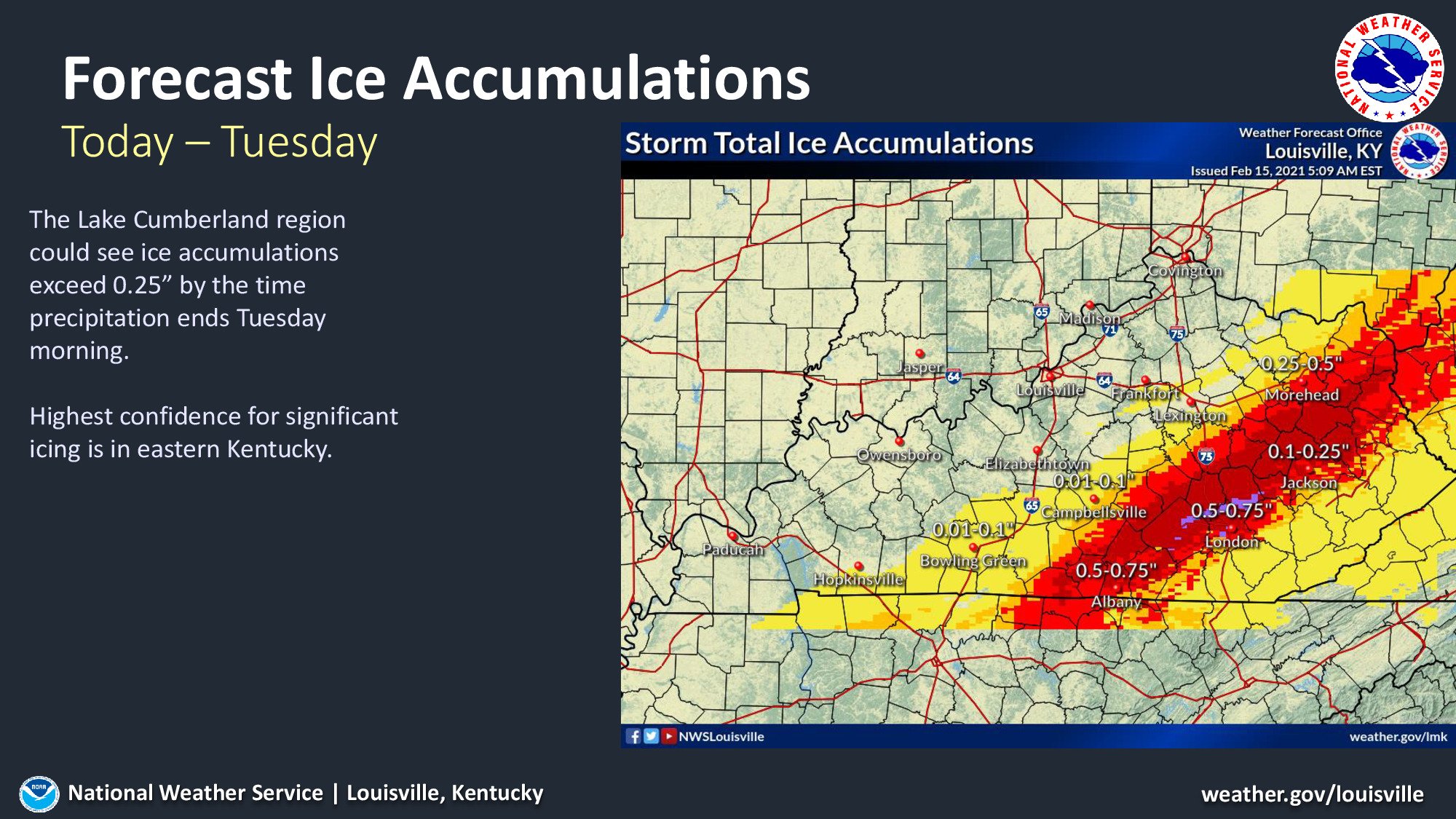 ICE Storm WARNING Issued for Lexington Be Ready Lexington