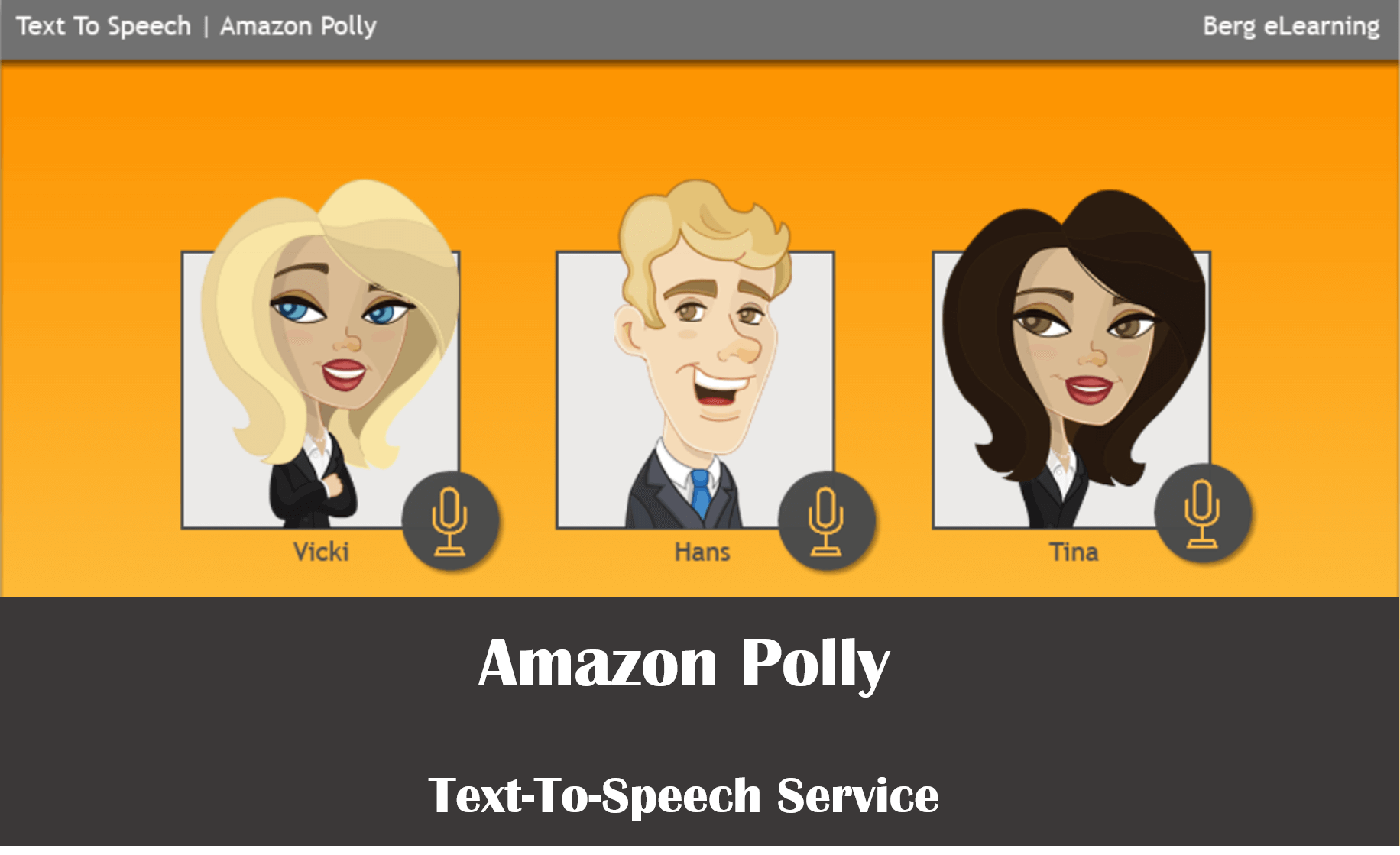 Amazon Polly Titel BERG ELearning
