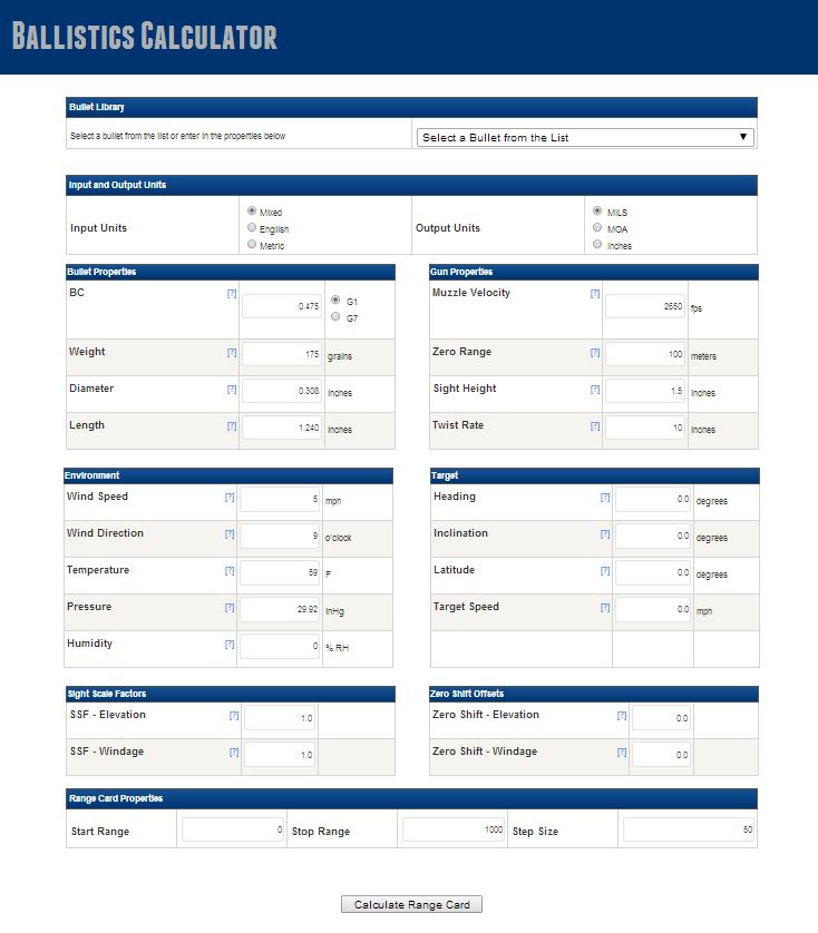 abllcballisticcalculator Berger Bullets