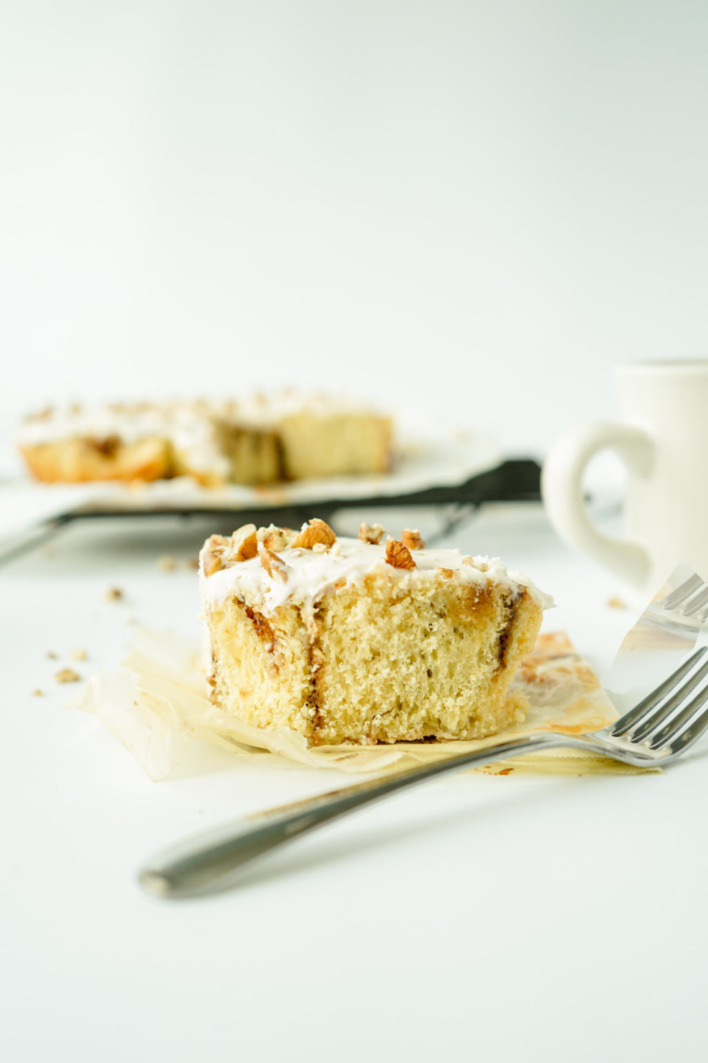 Pecan Cinnamon Rolls with Pecan Cream Cheese Frosting Bergeron Pecans