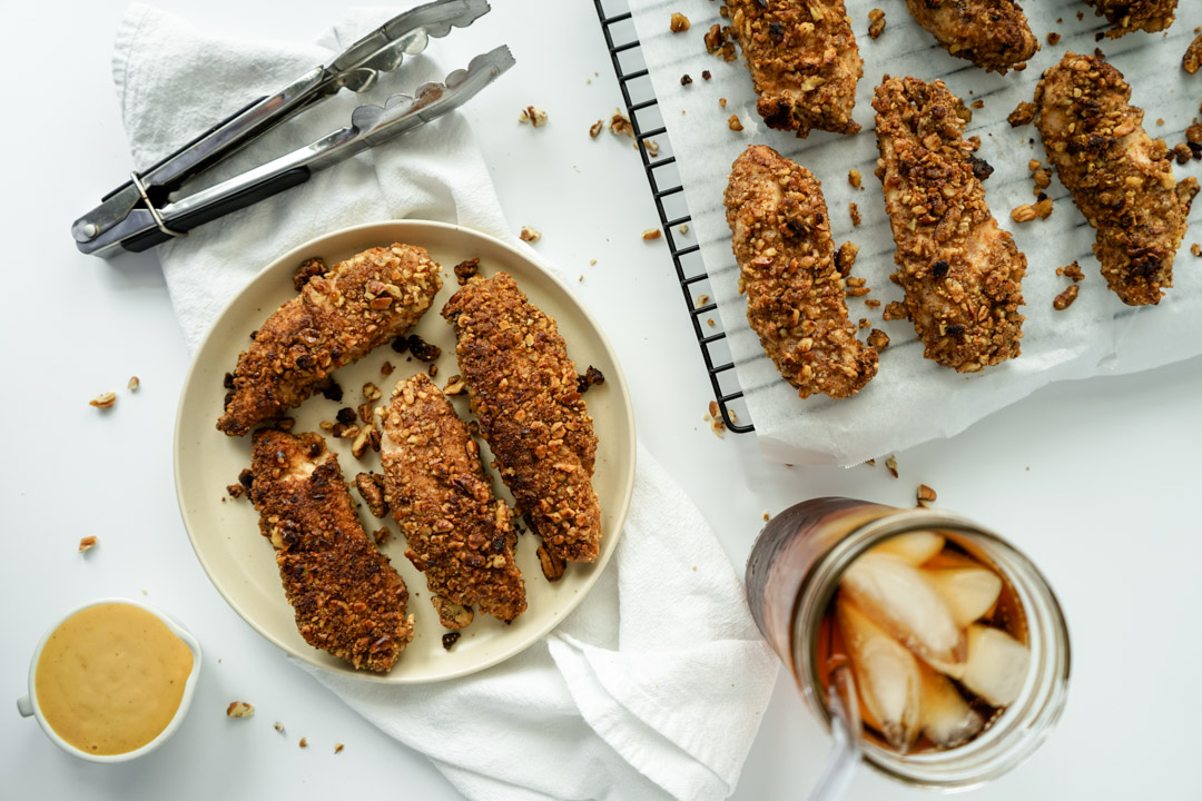 PecanCrusted Chicken Tenders Bergeron Pecans Louisiana Pecan Company
