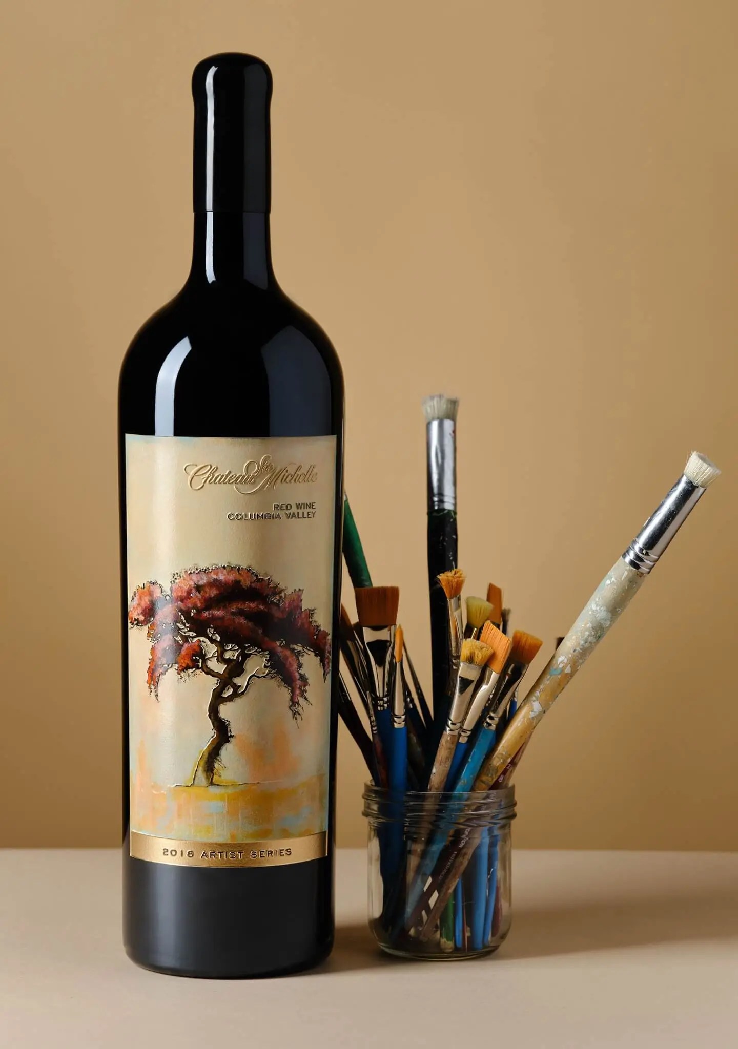 Wine Bottle Screen Printing and Etching Bergin Glass