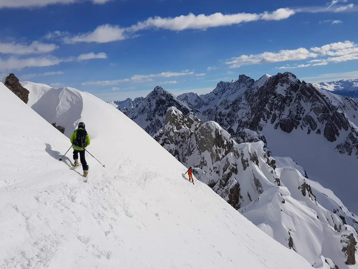 Anspruchsvolle Skitouren und Variantenabfahrten im Karwendel