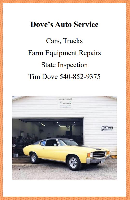 Sponsors Bergton Fair