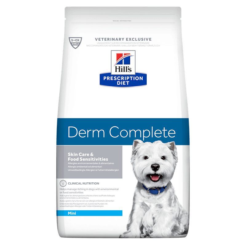 Hill’s Prescription Diet Canine Derm Complete Mini Dog Dry Food Bergview Veterinary
